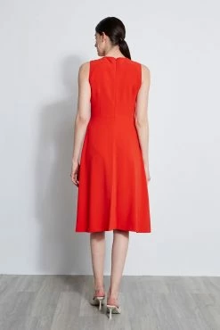 Elie Tahari Lace Applique Midi Dress -Elie Tahari Sales 2023 E3098613 AGAVE 3BACK 3277 1