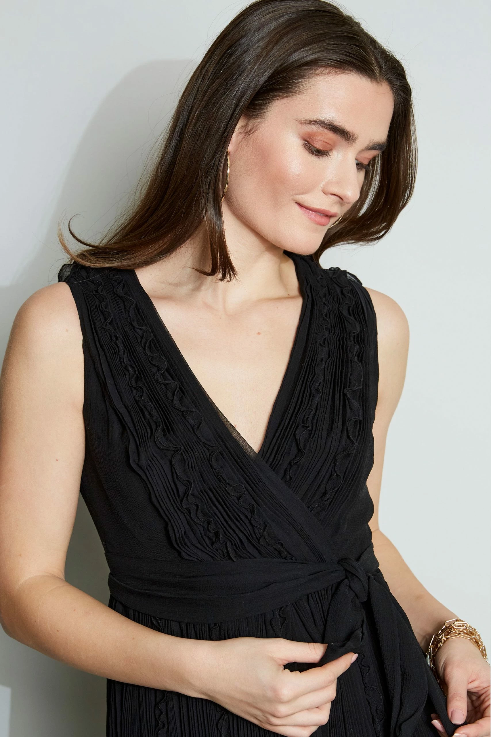 Elie Tahari Silk Ruffle Midi Dress 9 Elie Tahari Silk Ruffle Midi Dress - Image 7