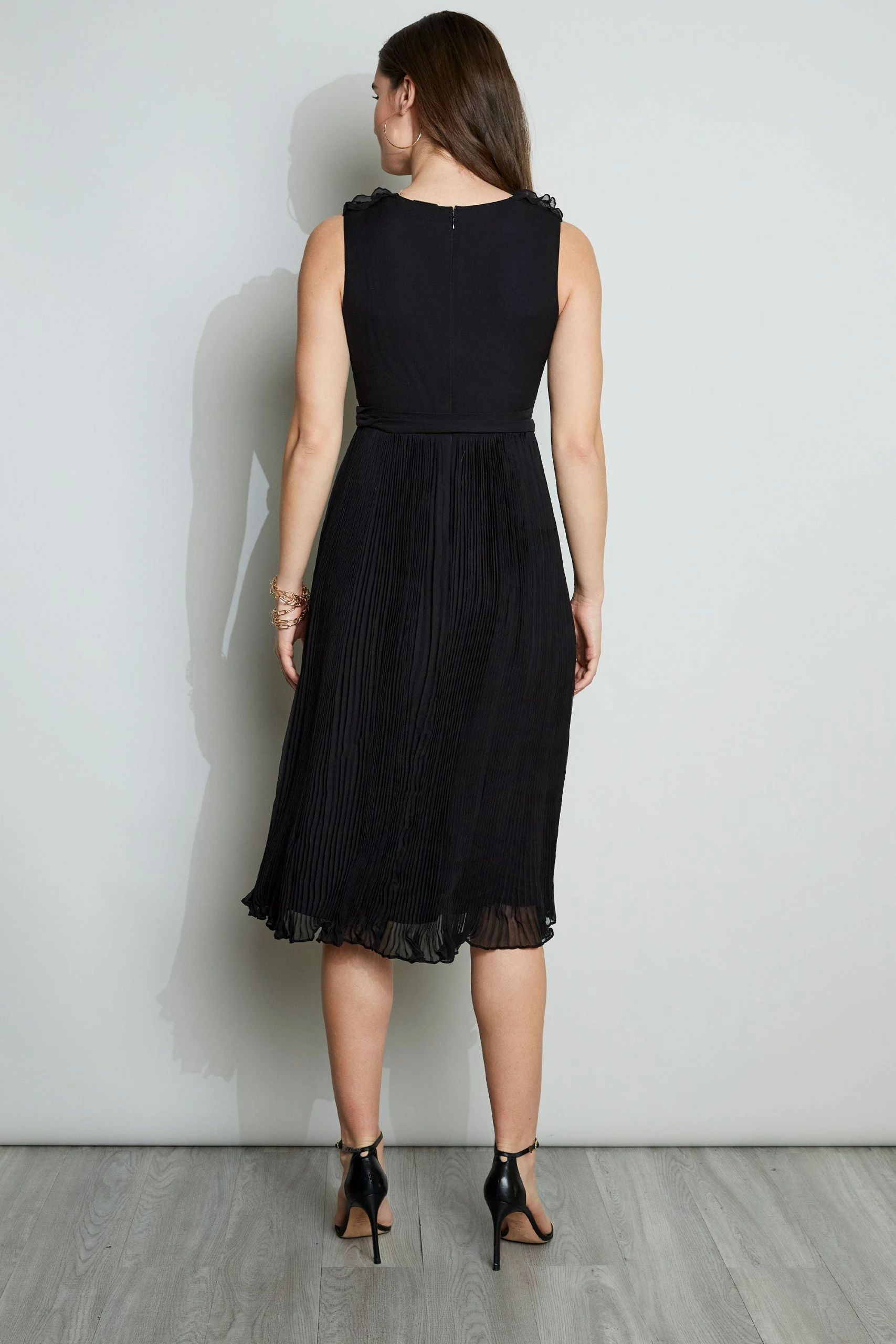 Elie Tahari Silk Ruffle Midi Dress 10 Elie Tahari Silk Ruffle Midi Dress - Image 8