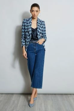 Elie Tahari Twisted Tweed Blazer -Elie Tahari Sales 2023 E315J202 Denim E1022102 Multi E307G502 STARGAZER 4STYLING 798copy