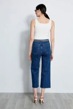Elie Tahari Cropped Jean -Elie Tahari Sales 2023 E315J202 INDIGO E303D103 WHITE E15XA502 WHITE 3BACK 1168