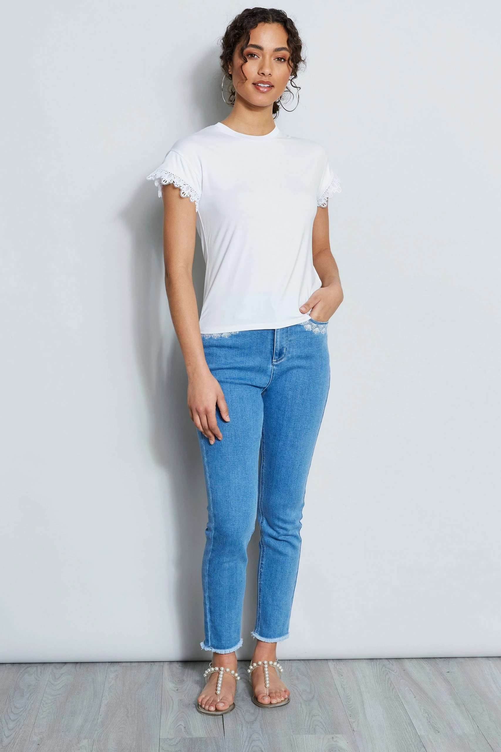 Elie Tahari Lace Trim Knit 4 Elie Tahari Lace Trim Knit - Image 2