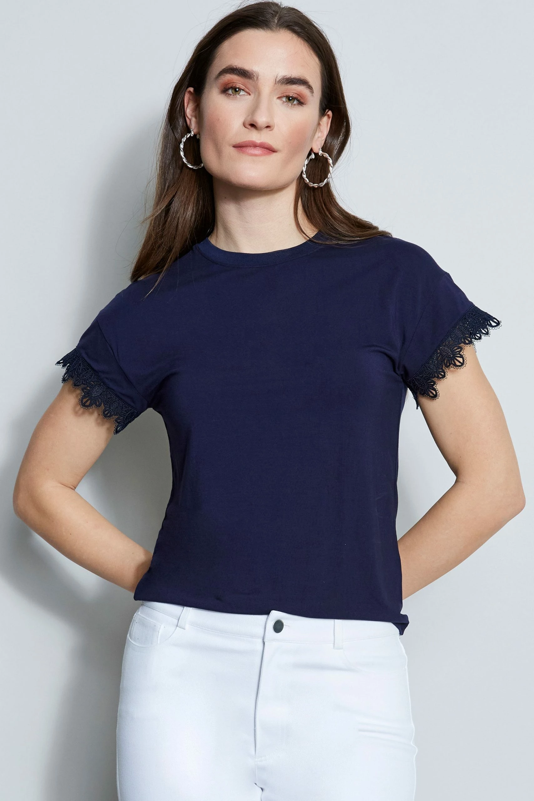 Elie Tahari Lace Trim Knit 3 Elie Tahari Lace Trim Knit