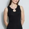 Elie Tahari Bar Tank -Elie Tahari Sales 2023 E356X512 BLACK 2FRONT 030
