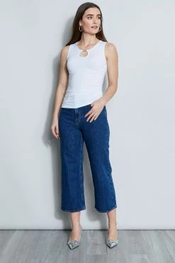 Elie Tahari Bar Tank -Elie Tahari Sales 2023 E356X512 WHITE 1HERO 011