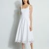 Elie Tahari Cotton Poplin Square Neck Dress -Elie Tahari Sales 2023 E4017603 WHITE 1hero 1146