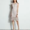 Elie Tahari Vine Lace Midi Dress -Elie Tahari Sales 2023 E401C603 ALMOND 1Hero 2120