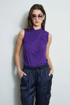 Elie Tahari Sleeveless Twist Knit