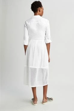 Elie Tahari Daisy Skirt 12 Elie Tahari Daisy Skirt -Elie Tahari Sales 2023 E406U300 DAISYSKIRT WHITE 3BACK 0070