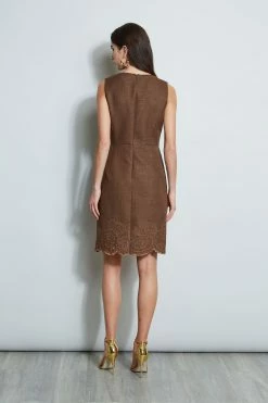 Elie Tahari Embroidered Hem Dart Dress 13 Elie Tahari Embroidered Hem Dart Dress -Elie Tahari Sales 2023 E40C4603 SUMATRA 2front 2607