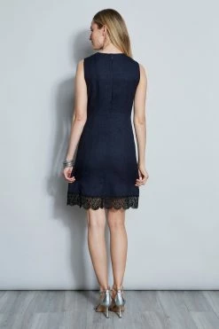 Elie Tahari Lace Insert Dress -Elie Tahari Sales 2023 E40C4612 STARGAZER 3BACK 030