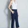 Elie Tahari Embroidered Cropped Pant