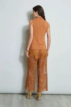 Elie Tahari Lace Palazzo Pant -Elie Tahari Sales 2023 E5019203 CARAMEL E556X513 TOAST 3back 659 dd5a8113 6a62 4f2a 9d48 694d0335ff6c