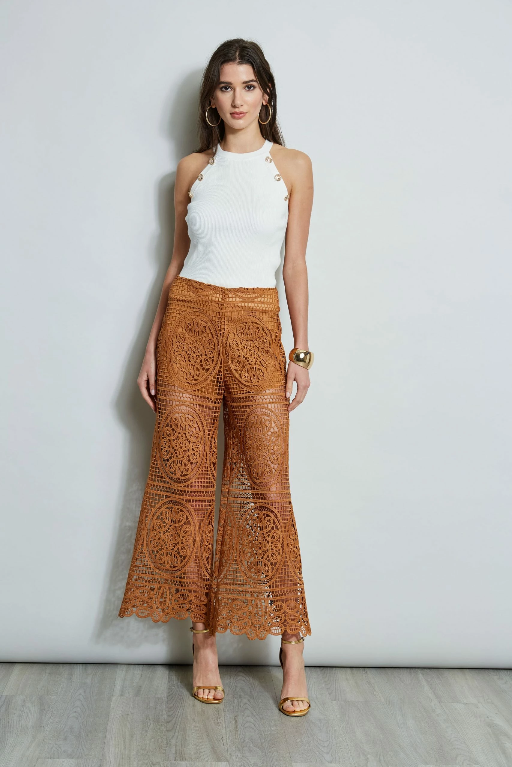 Halter Button Rib Tank 6 Halter Button Rib Tank - Image 4