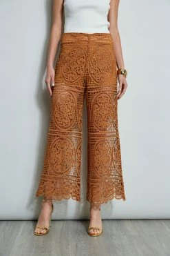 Elie Tahari Lace Palazzo Pant