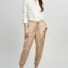 Elie Tahari Cargo Satin Pant 1 Elie Tahari Cargo Satin Pant -Elie Tahari Sales 2023 E5027201 CARGOSATINPANT RATTAN 1HERO 0013