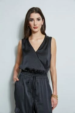 Elie Tahari Satin Jumpsuit 11 Elie Tahari Satin Jumpsuit -Elie Tahari Sales 2023 E5027613 BLACK 2front 1703