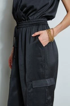 Elie Tahari Satin Jumpsuit 12 Elie Tahari Satin Jumpsuit -Elie Tahari Sales 2023 E5027613 BLACK 4styling 1716