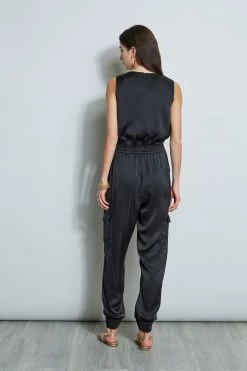Elie Tahari Satin Jumpsuit 13 Elie Tahari Satin Jumpsuit -Elie Tahari Sales 2023 E5027613 BLACK 4styling 1725