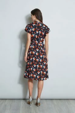 Elie Tahari Floral Flutter Sleeve Shirt Dress 13 Elie Tahari Floral Flutter Sleeve Shirt Dress -Elie Tahari Sales 2023 E502M603 FLORALMULTI 3BACK 767