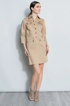Elie Tahari Safari Shirt Dress