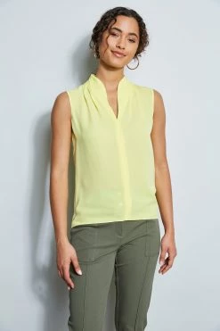Elie Tahari Contour Neck Shirt