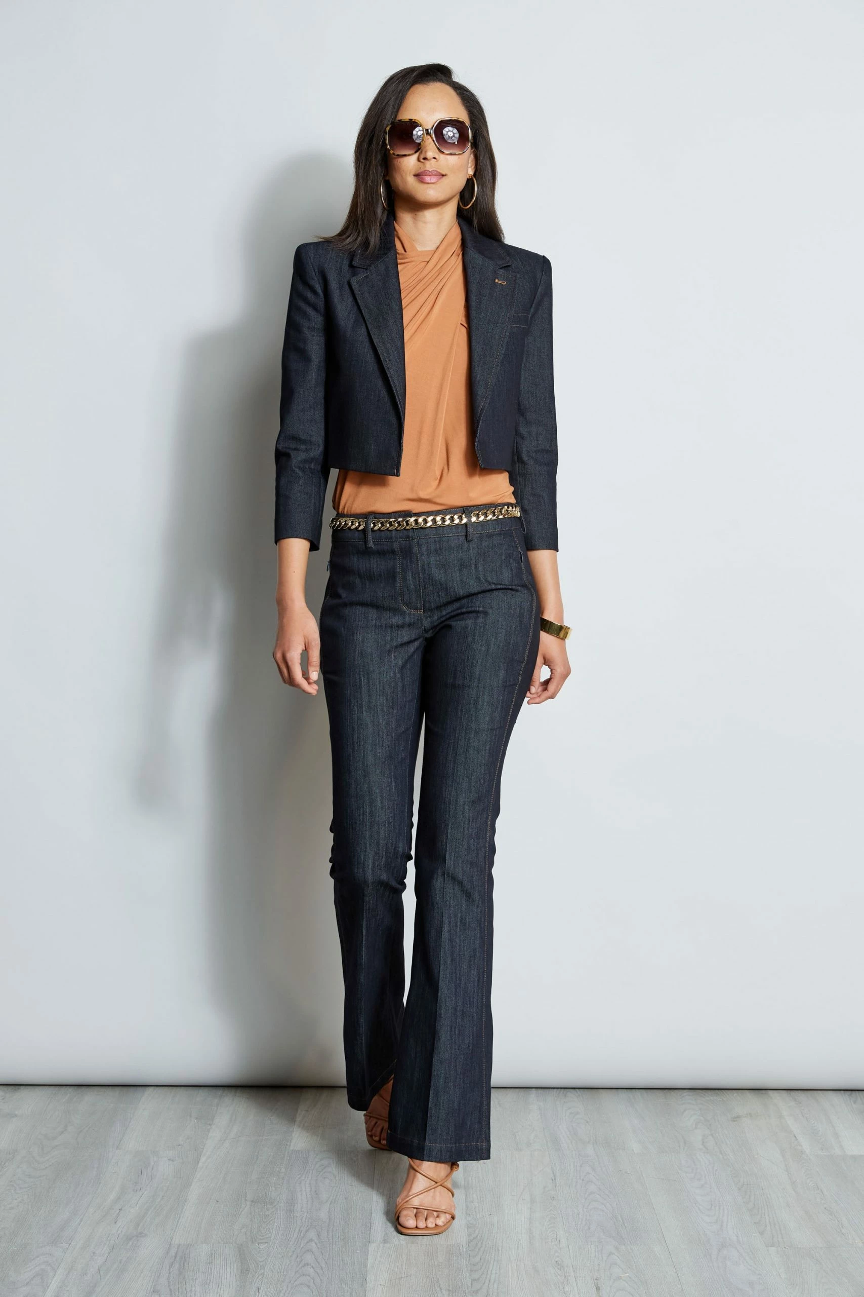 Elie Tahari Cropped Denim Jacket 7 Elie Tahari Cropped Denim Jacket - Image 5