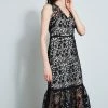 Elie Tahari Lace Midi Dress