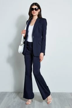 Elie Tahari Single Button Cotton Blazer 13 Elie Tahari Single Button Cotton Blazer -Elie Tahari Sales 2023 E6055102STARGAZER 1hero 458 1