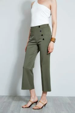 Elie Tahari Button Detail Pant