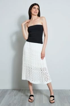 Elie Tahari Knit Tube Top -Elie Tahari Sales 2023 E65X2502BLACK 1HERO 133