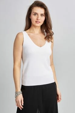 Elie Tahari Venus V Neck Sweater