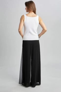 Elie Tahari Venus V Neck Sweater -Elie Tahari Sales 2023 E66Y3510 VENUSSWEATER WHITE 0035 3BACK