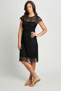 Elie Tahari Elissa Dress 9 Elie Tahari Elissa Dress -Elie Tahari Sales 2023 E7011600 ELISSADRESS BLACK 1HERO 0027