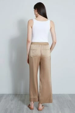 Elie Tahari Satin Wide Leg Pant -Elie Tahari Sales 2023 E701N202 SATIN PANT 3BACK 918