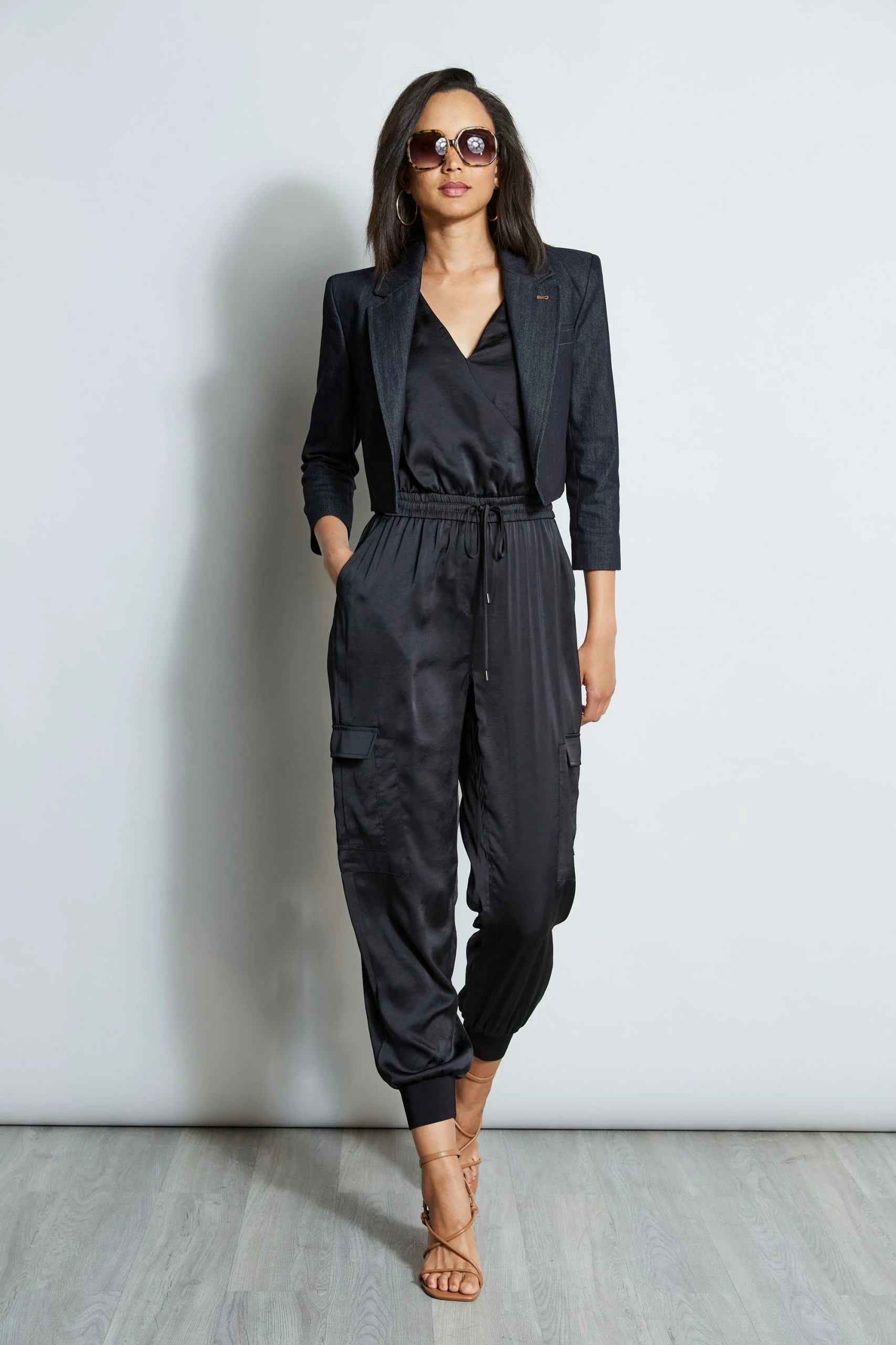 Elie Tahari Cropped Denim Jacket 5 Elie Tahari Cropped Denim Jacket - Image 3