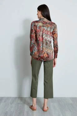 Elie Tahari Paisley Utility Shirt 17 Elie Tahari Paisley Utility Shirt -Elie Tahari Sales 2023 E7030512MULTI 3BACK 5991