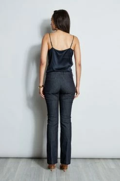 Elie Tahari Silk Satin Lace Cami -Elie Tahari Sales 2023 E707G503 STARGAZER E702P203 DENIM E802P203 3back 671