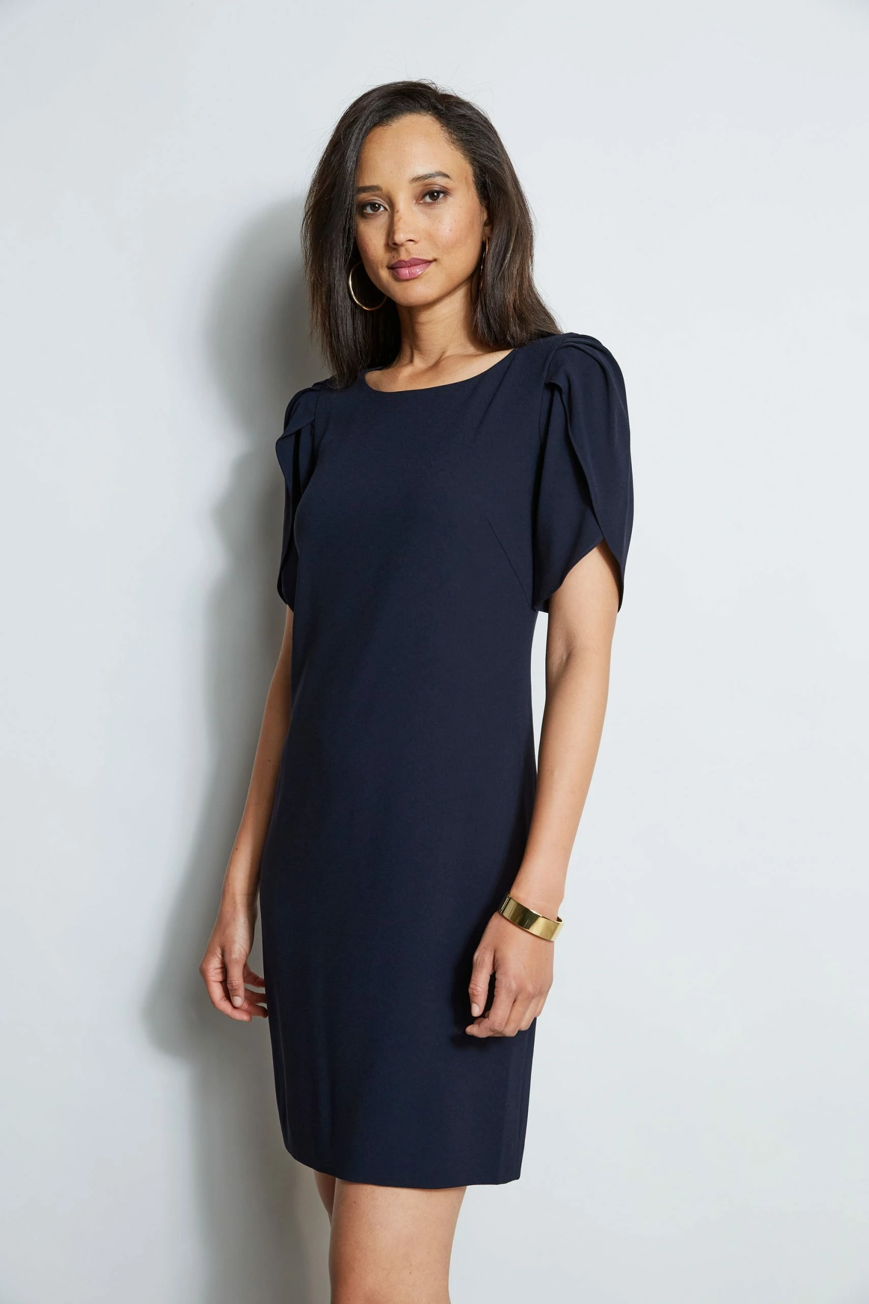 Elie Tahari Slit Sleeve Crepe Dress 4 Elie Tahari Slit Sleeve Crepe Dress - Image 2