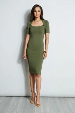 Elie Tahari Contour Sweater Dress