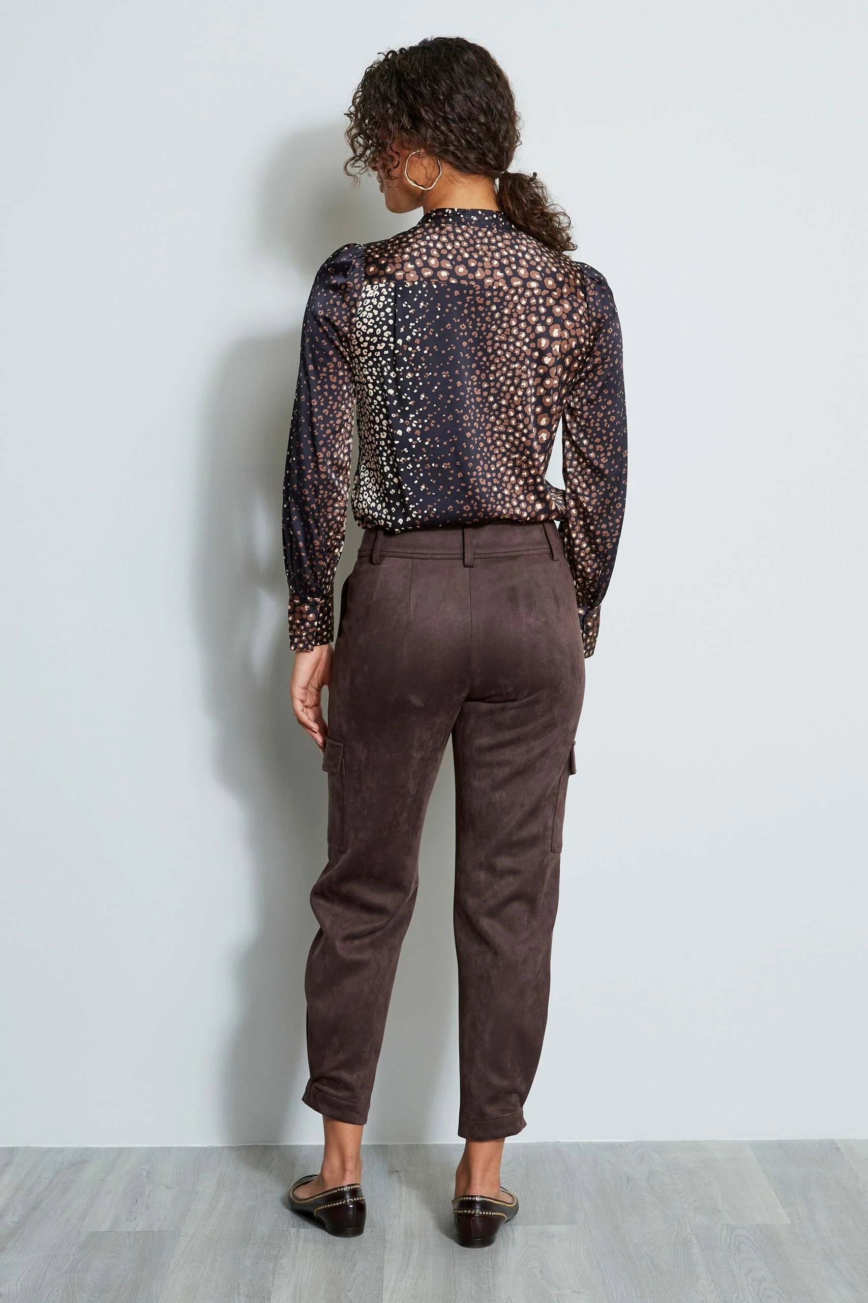 Elie Tahari Vegan Suede Utility Pant 7 Elie Tahari Vegan Suede Utility Pant - Image 5