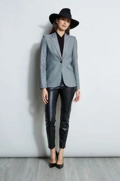 Elie Tahari Vegan Leather Legging -Elie Tahari Sales 2023 E802R103 HERRINGBONE E80AM213 BLACK ETR14103 BLACK 4STYLING 2026