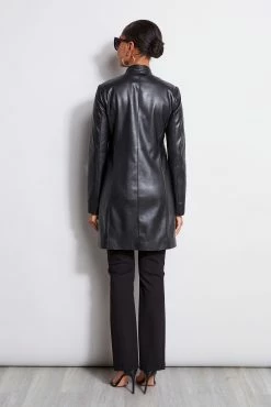 Elie Tahari Laser Cut Vegan Topper -Elie Tahari Sales 2023 E802W202 Black E2141403 Black E65X2502 Black 3BACK 2594