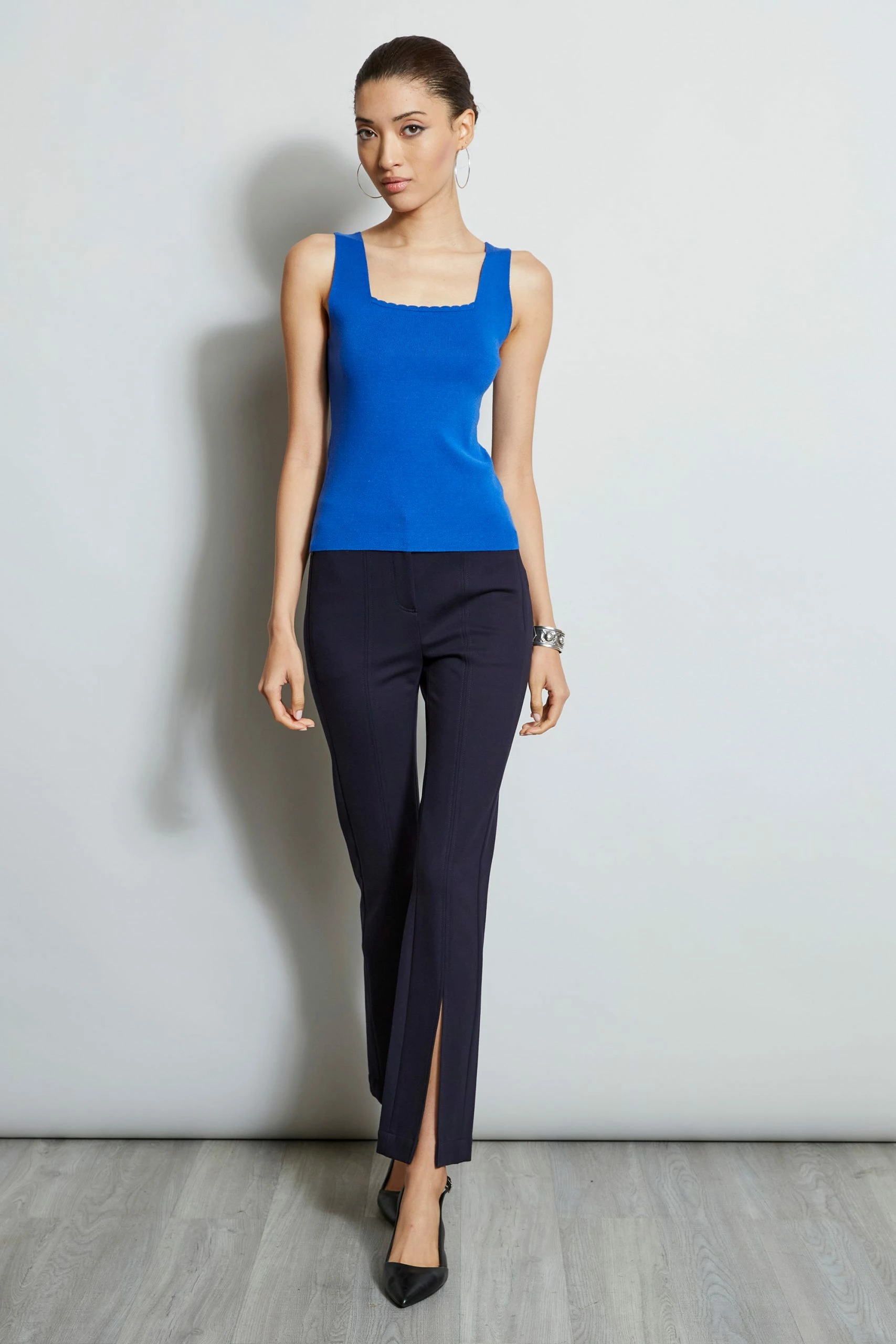 Elie Tahari Scallop Square Neck Sweater 4 Elie Tahari Scallop Square Neck Sweater - Image 2