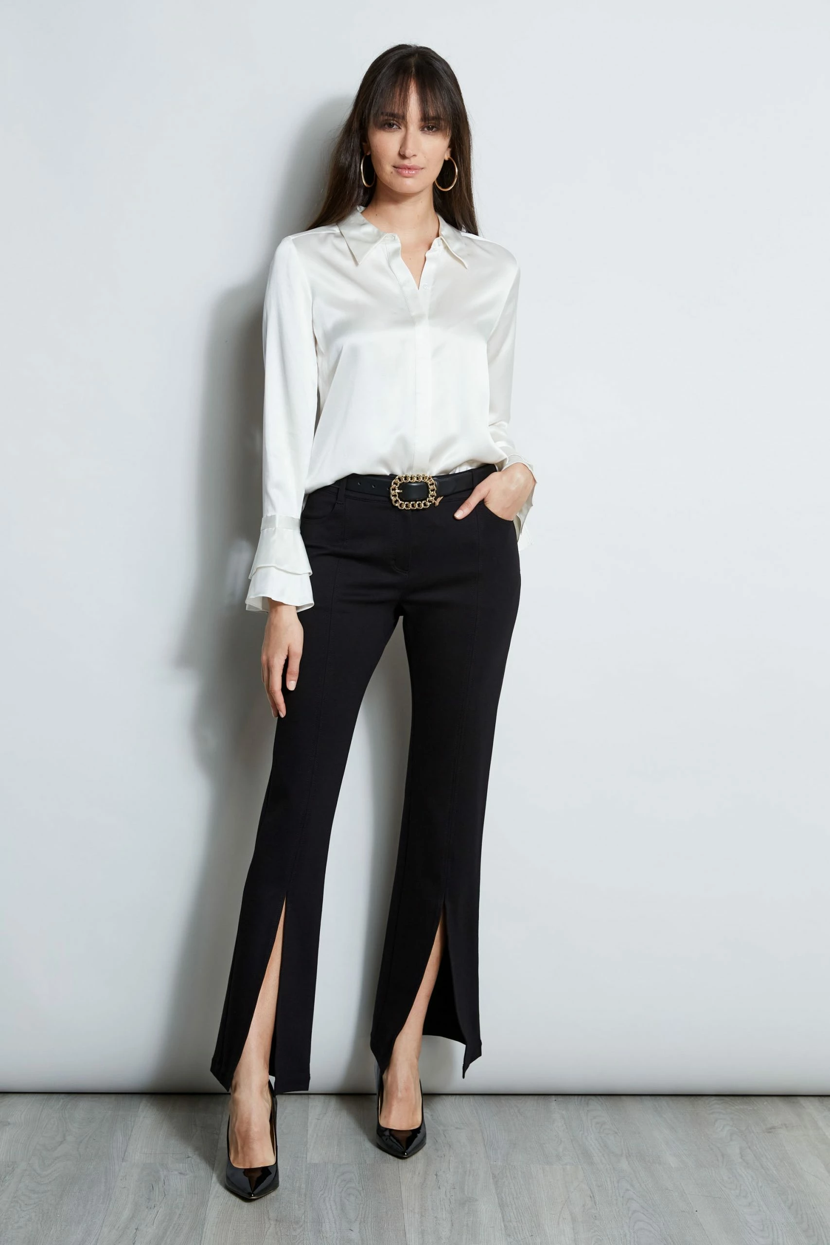 Elie Tahari Slit Front Knit Pant 4 Elie Tahari Slit Front Knit Pant - Image 2