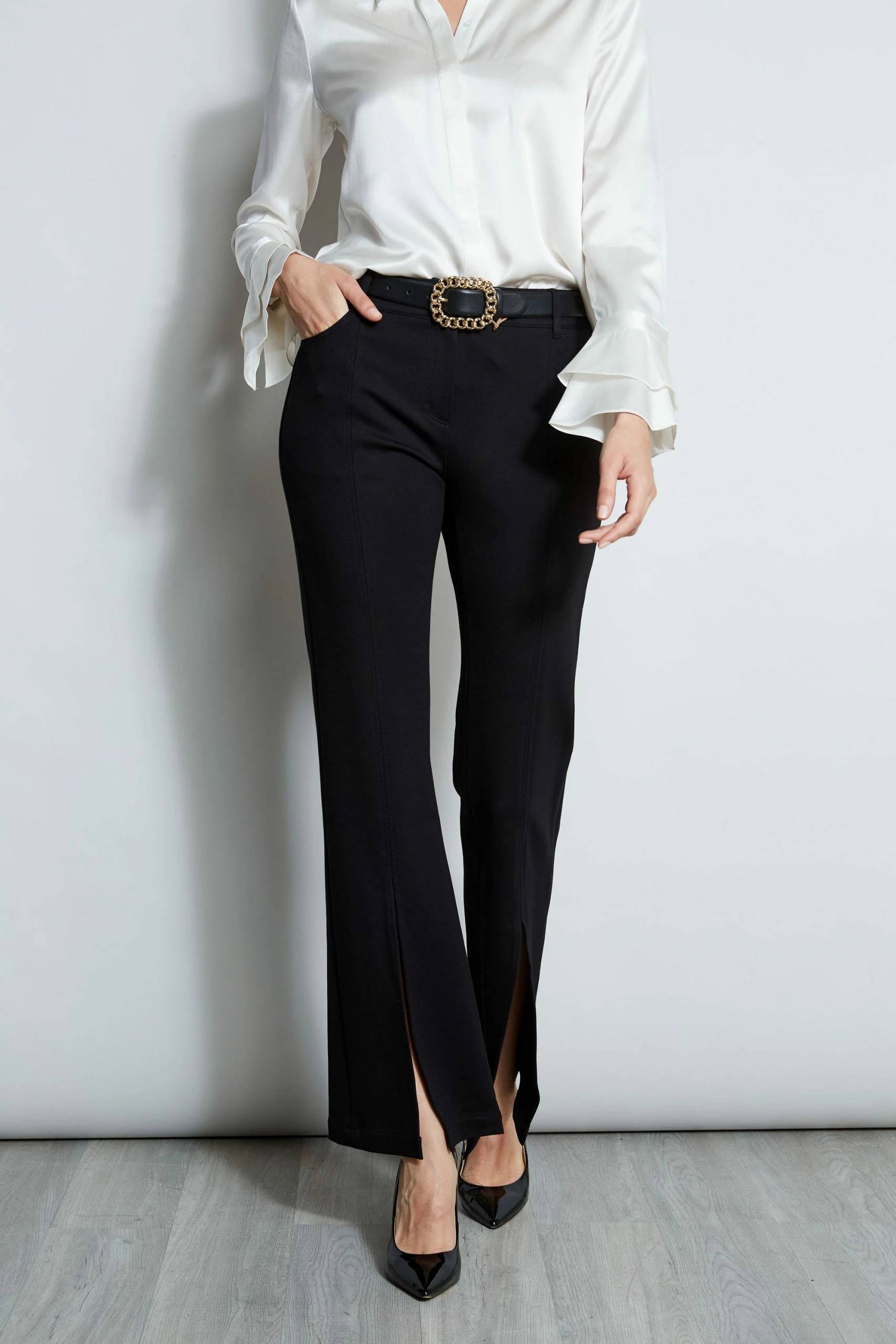 Elie Tahari Slit Front Knit Pant 5 Elie Tahari Slit Front Knit Pant - Image 3