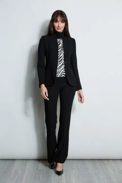 Elie Tahari Silk Zebra Print Sweater -Elie Tahari Sales 2023 E8087103 BLACK E8087203 BLACK E85X5513 MULTI 1HERO 2163