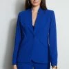 Elie Tahari Notched Collar Panel Blazer