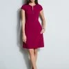 Elie Tahari Chain Zip Dart Dress -Elie Tahari Sales 2023 E8087603 BOYSENBERRY 1Hero 2548