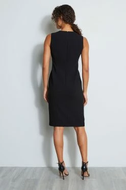 Elie Tahari Cut Out Dress -Elie Tahari Sales 2023 E8087612 BLACK 3back 1355